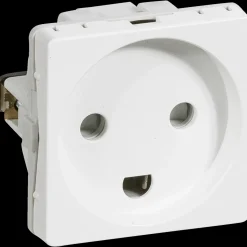 LK Fuga indsats stikkontakt 1 modul hvid