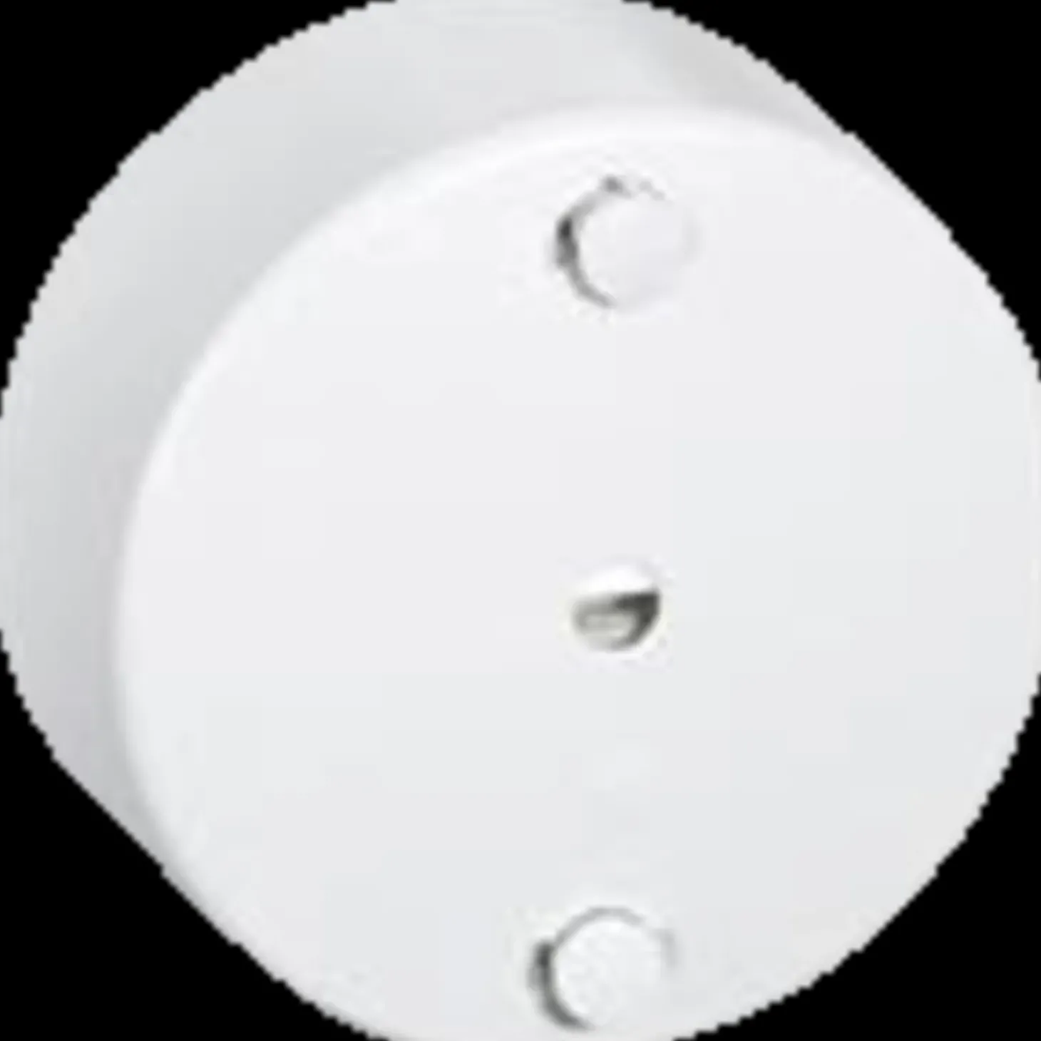 LK Fuga lampeudtag clipsroset m/jord Ø80 mm hvid