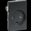 LK Fuga stikkontakt m/jord 1 1/2 modil koksgrå
