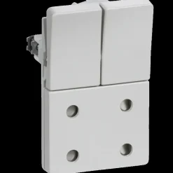 LK Fuga stikkontakt u/jord dobbelt lysegrå