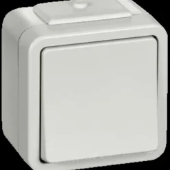 LK Opus 73 afbryder m/korrespandance lysgrå