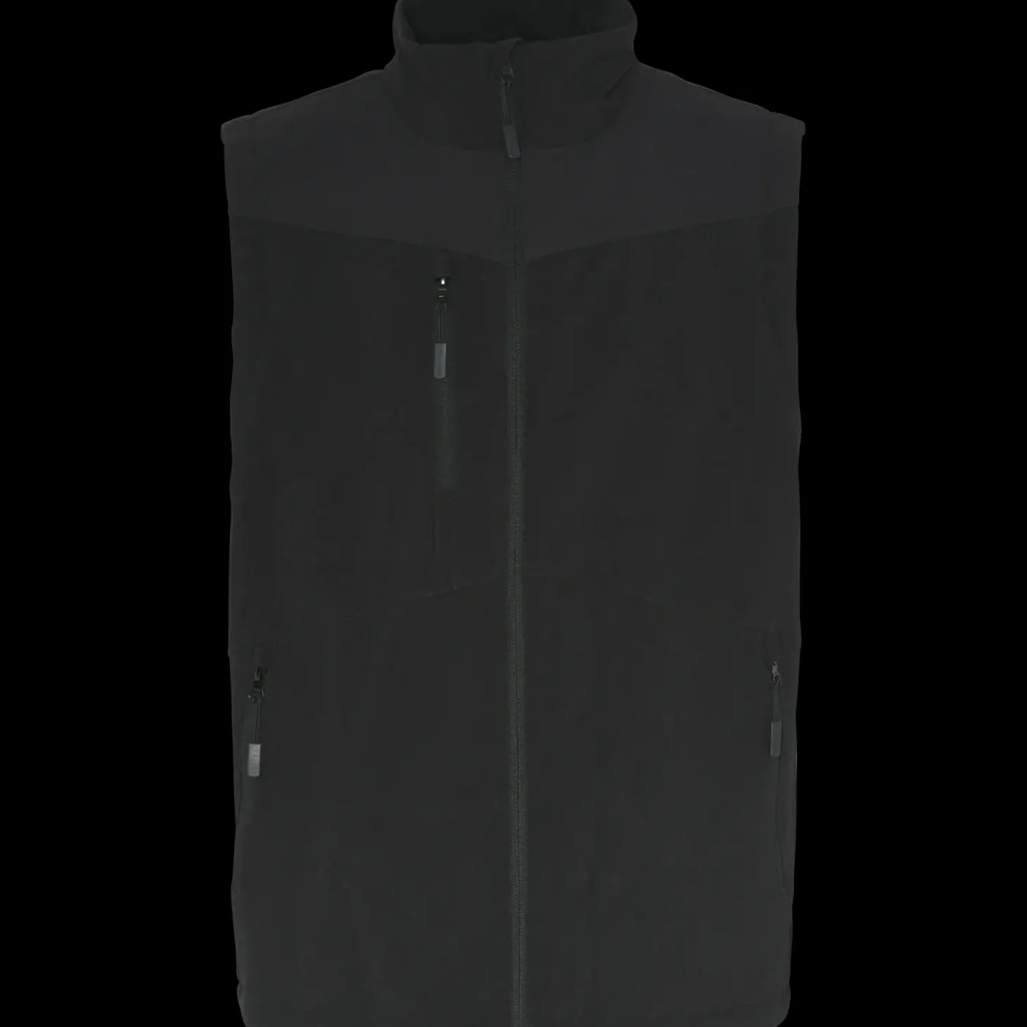 Lyngsøe rainwear foret vest med stretch sort str. S