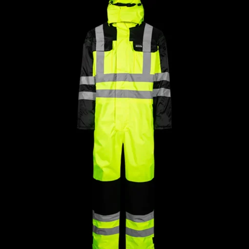 Lyngsøe Rainwear vinterkedeldragt hi-vis gul/sort str. XL