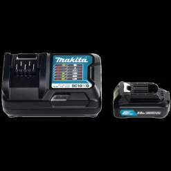 Makita batteripakke 12V Li-ion 1xBL1021B+1xDC10WD