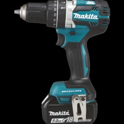 Makita DHP484RTJ 18 V LXT slagboremaskine 2x5.0 Ah batteri og lader