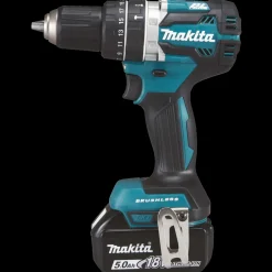 Makita DHP484RTJ 18 V LXT slagboremaskine 2x5.0 Ah batteri og lader