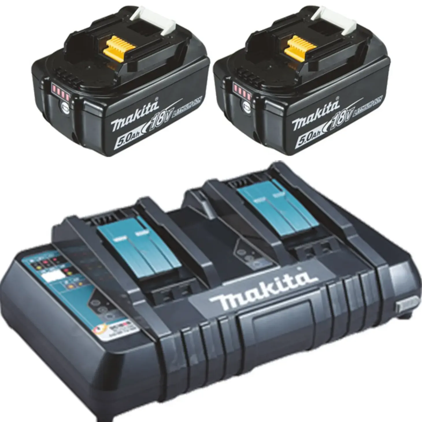 Makita DLM382PT2 akku plæneklipper LXT 2x18V 2x5,0 Ah