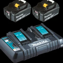 Makita DLM432PT2 2x18V LXT plæneklipper 2x5,0 Ah batteri/lader