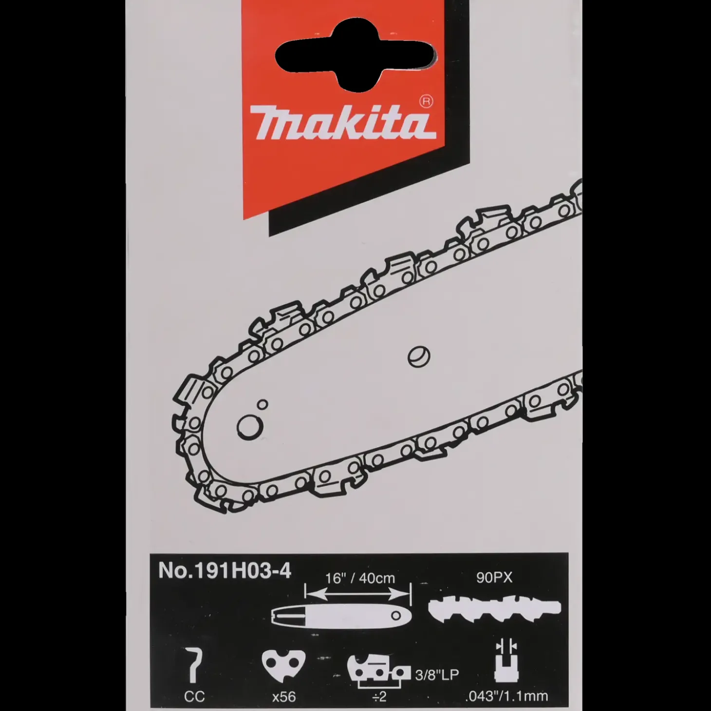 Makita 191H03-4 kædesavskæde 16", 3/8" 1,1 mm 56 led