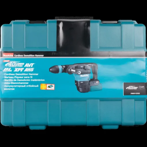 Makita HM001GZ02 mejselhammer XGT 40V inkl. 2 batterier og lader