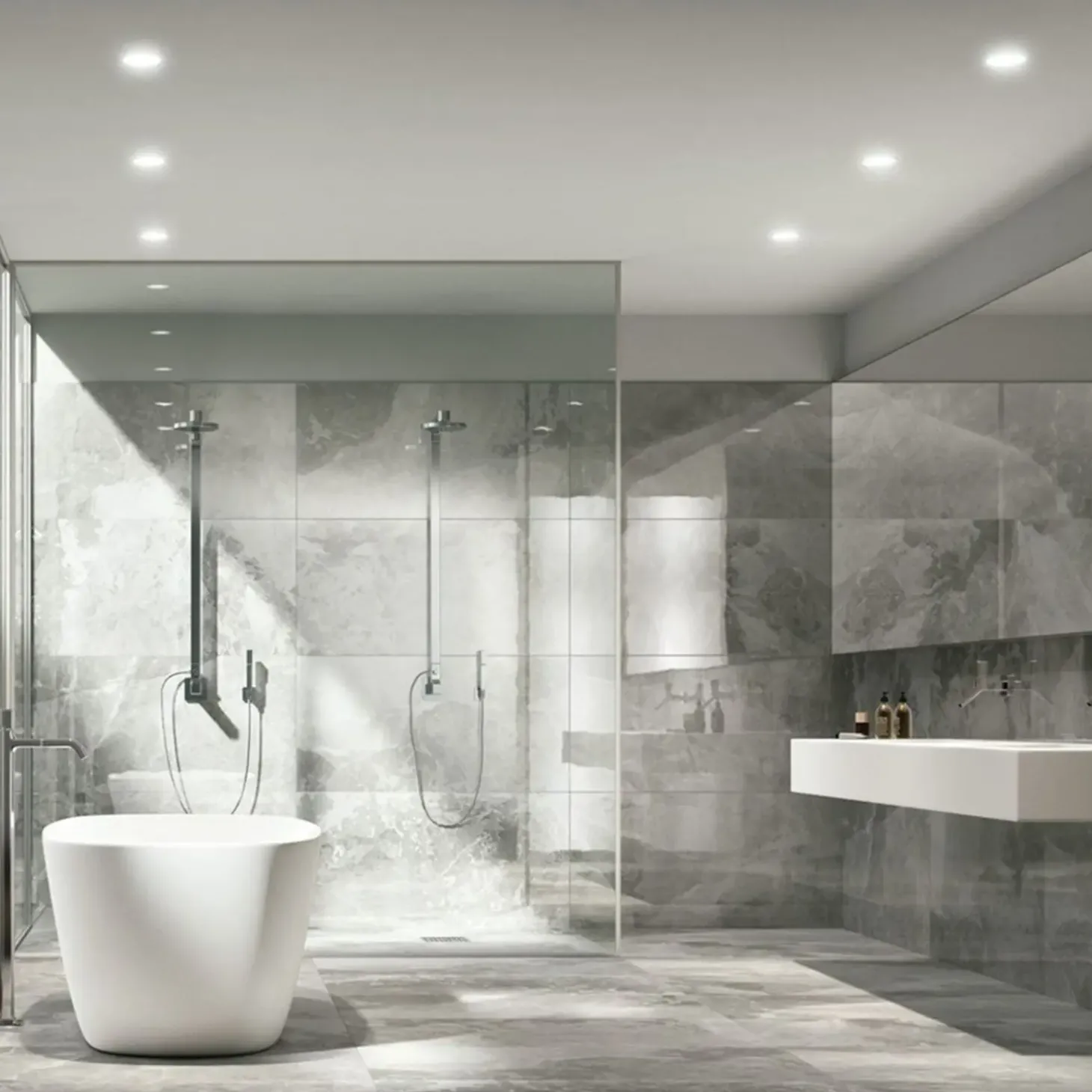 Marmorfliser Nova grålig 30,5x61x1,2 cm