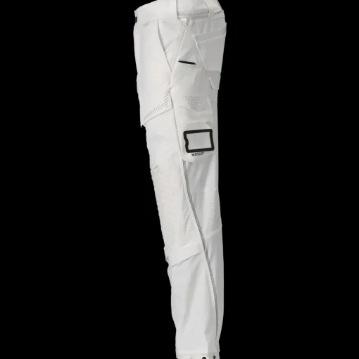 Mascot 22279-605 Customized stretch bukser m/knælommer hvid str. 82C52