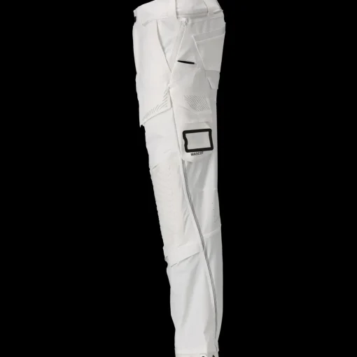 Mascot 22279-605 Customized stretch bukser m/knælommer hvid str. 82C52