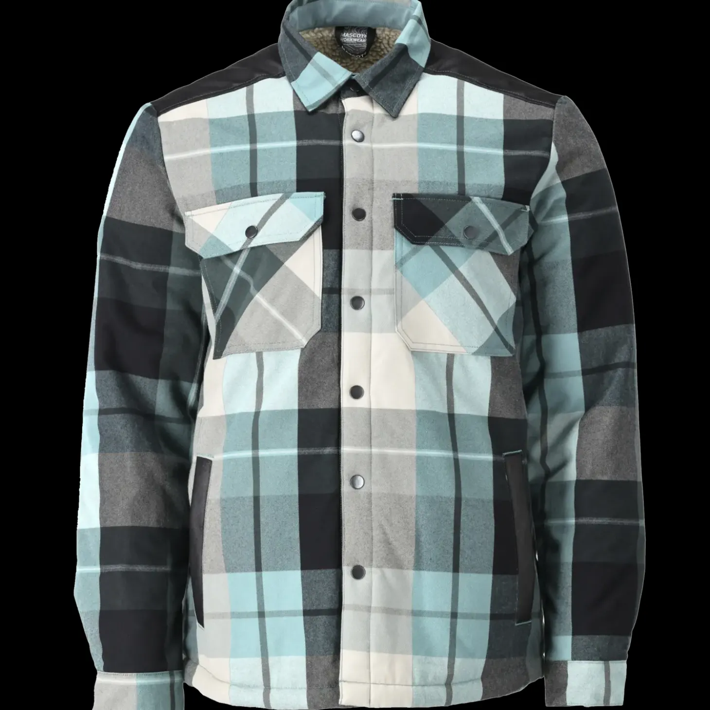 Mascot 23104 flannel skjorte m/fiberpelsfór skovgrøn ternet str. XL