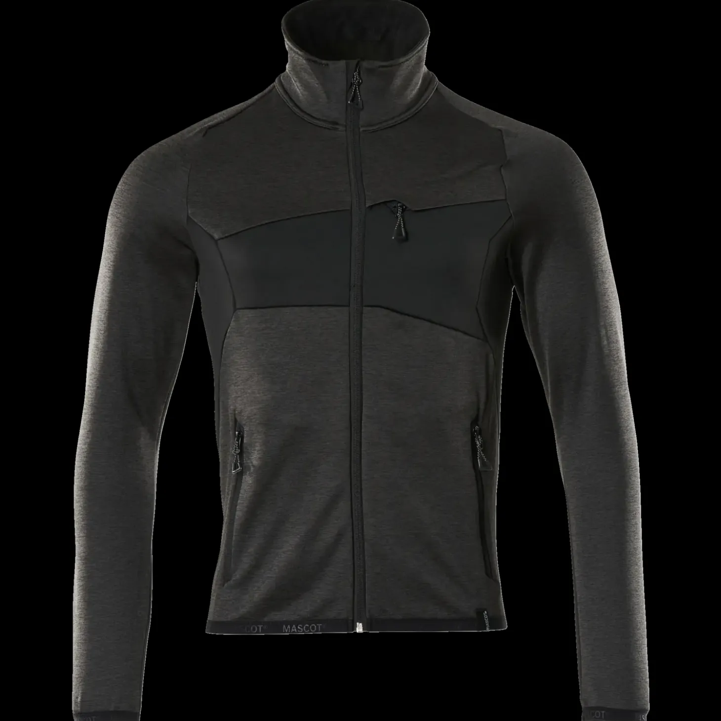 Mascot Accelerate fleecetrøje med lynlås mørk antracit/sort str. 2XL