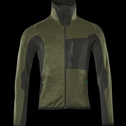 Mascot Advanced fleecetrøje med lynlås mosgrøn/sort str. XL