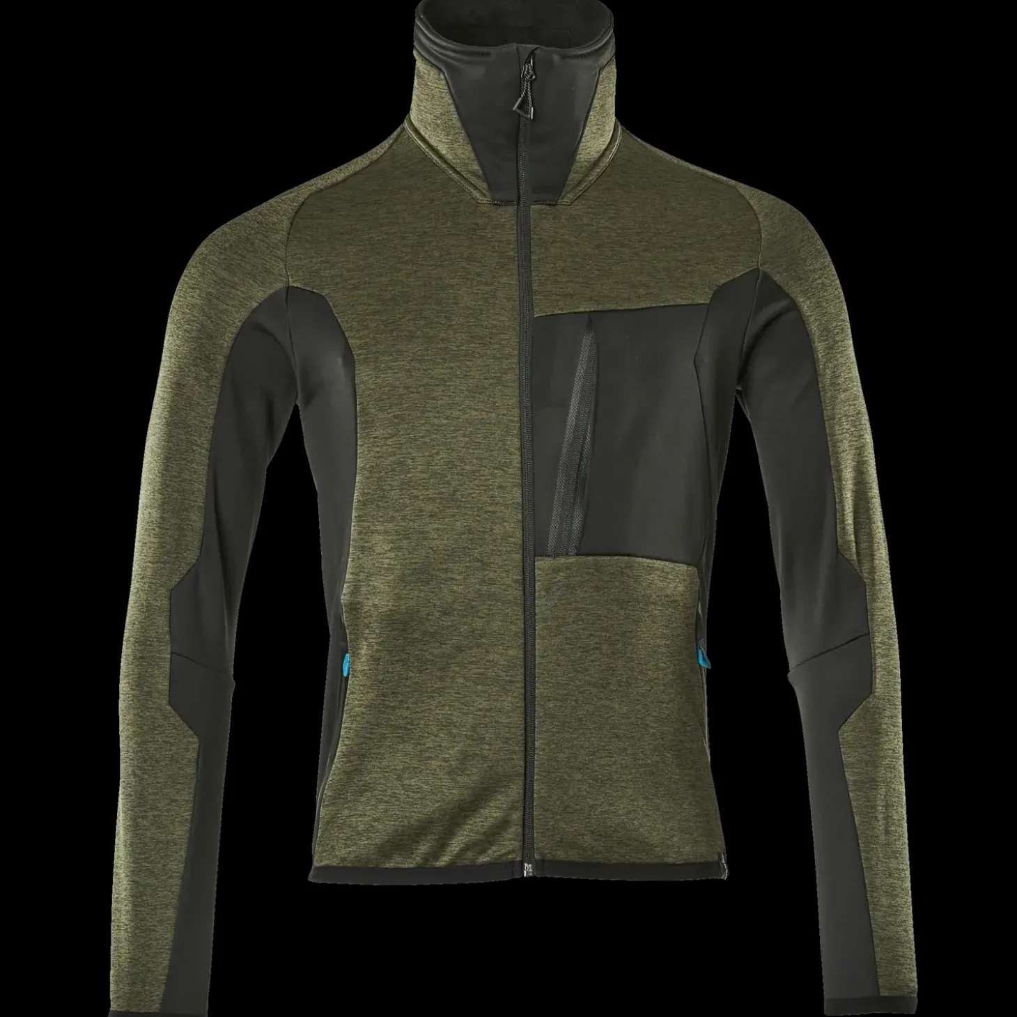 Mascot Advanced fleecetrøje med lynlås mosgrøn/sort str. XL