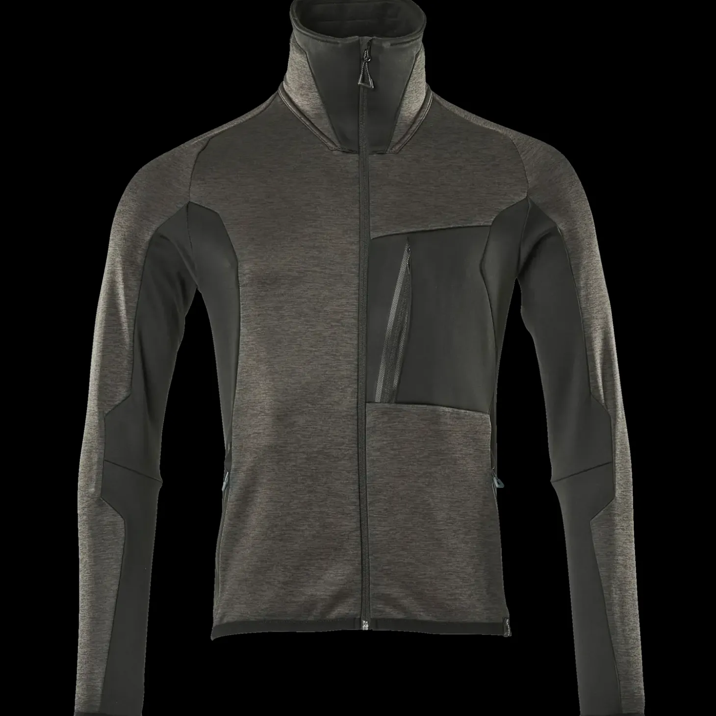 Mascot Advanced fleecetrøje med lynlås mørk antracit/sort str. 2XL