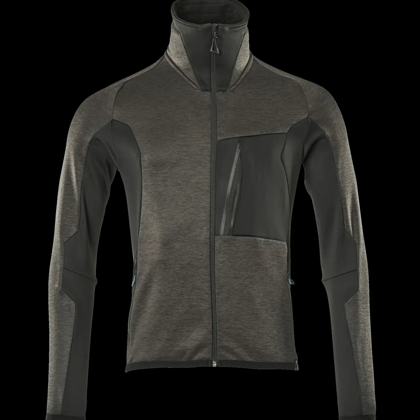 Mascot Advanced fleecetrøje med lynlås mørk antracit/sort str. 2XL