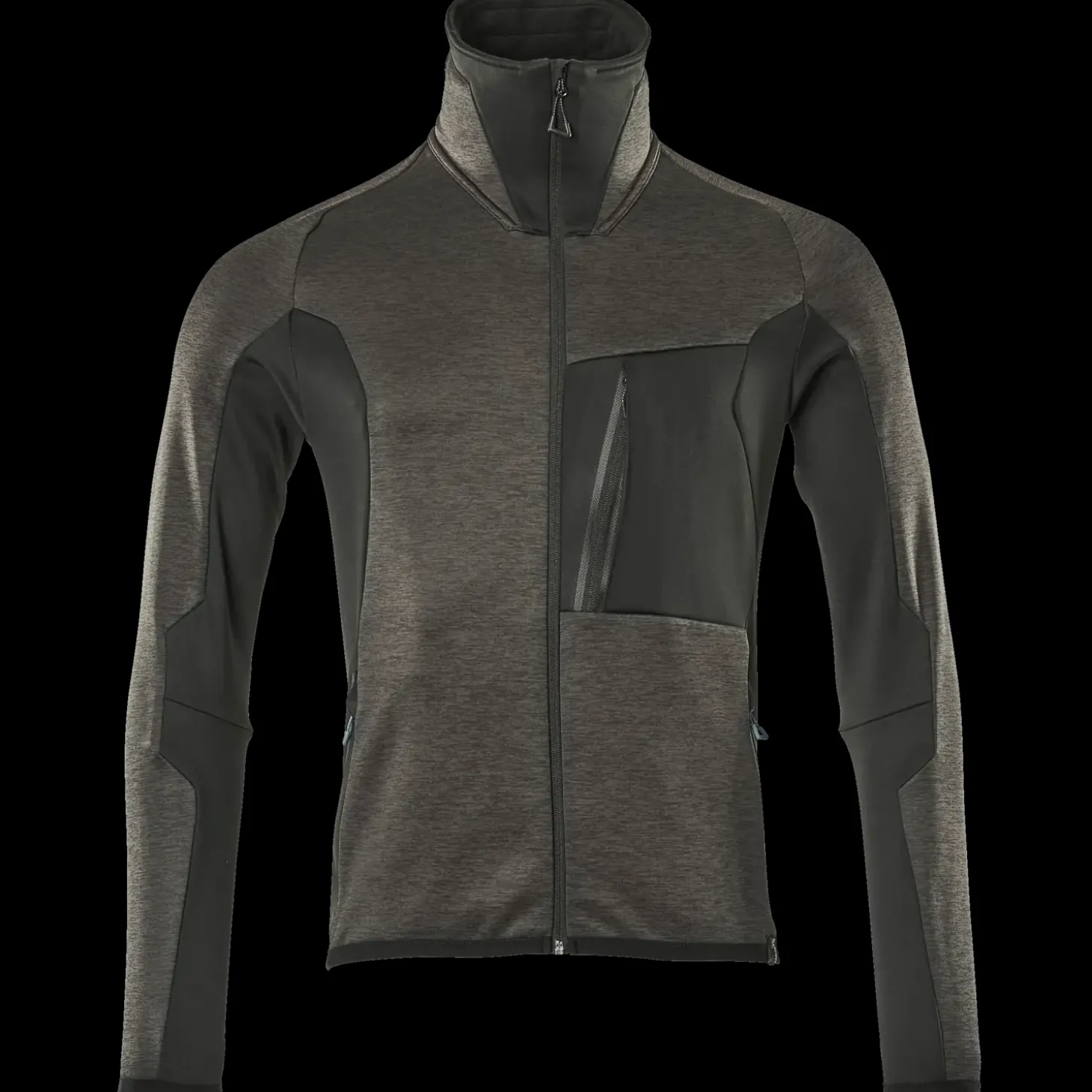 Mascot Advanced fleecetrøje med lynlås mørk antracit/sort str. 2XL