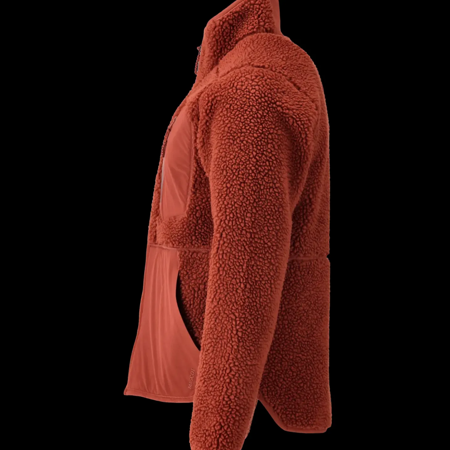 Mascot Customized fiberpelsjakke med lynlås efterårsrød str. XS