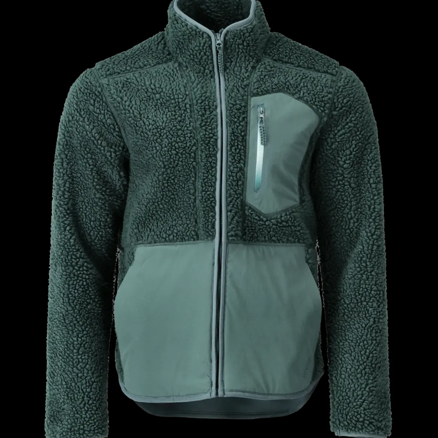 Mascot Customized fiberpelsjakke med lynlås skovgrøn str. 2XL