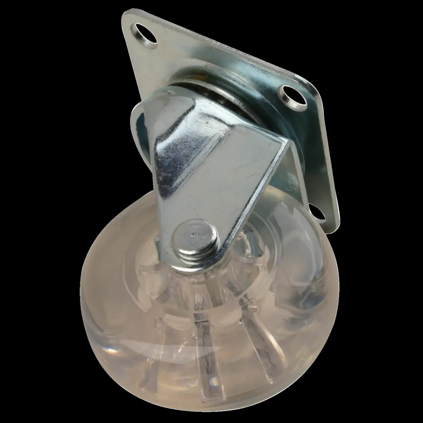 Møbelhjul m/plade Ø50 mm