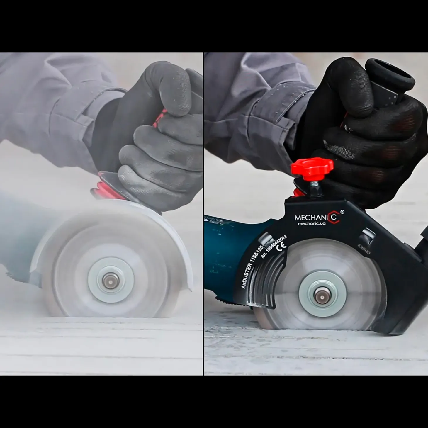 Mechanic AirDUSTER 125 mm støvskærm til skæring