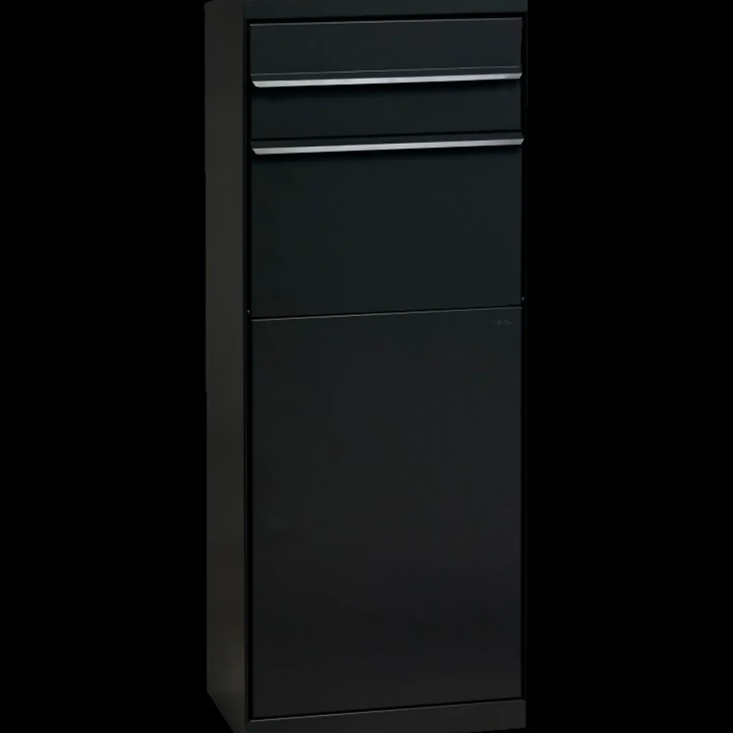 ME|FA pakkepostkasse Maple m/montagestænger (662) sortgrå