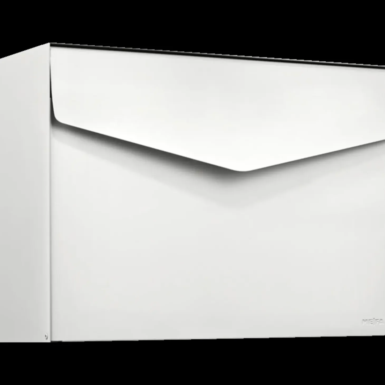 ME|FA postkasse Letter (111) renhvid med Ruko lås