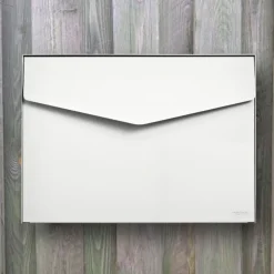 ME|FA postkasse Letter (111) renhvid med Ruko lås