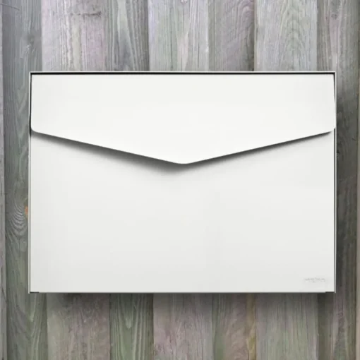 ME|FA postkasse Letter (111) renhvid med ME|FA lås