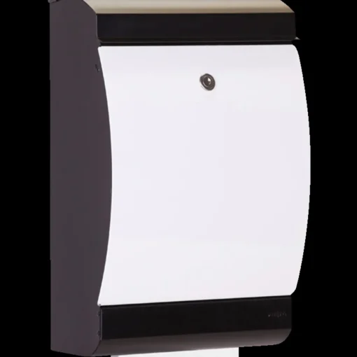 ME|FA  postkasse Penguin (303) sort/hvid