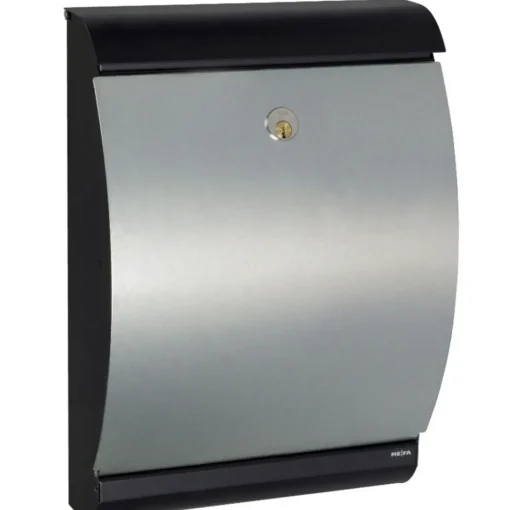 ME|FA postkasse Puffin (300) sort/galvaniseret