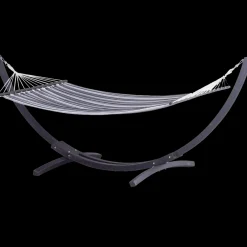 Mia hængekøje med træstander sort