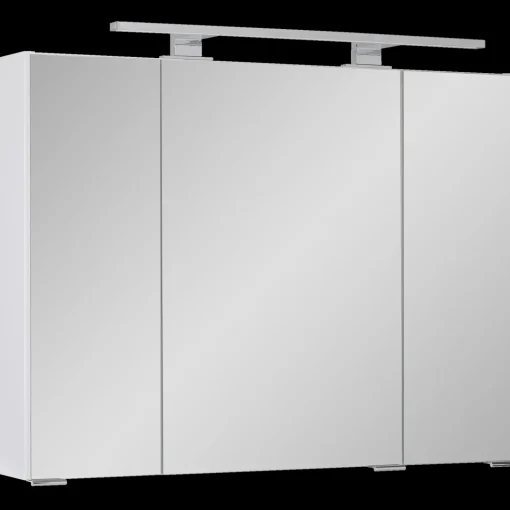 Mikelo Reno spejlskab 80x60x15 cm hvid højglans