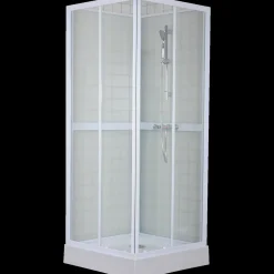 Mikelo venedig brusekabine 80x200x80 cm hvid