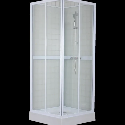Mikelo venedig brusekabine 80x200x80 cm hvid