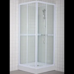 Mikelo venedig brusekabine 80x200x80 cm hvid