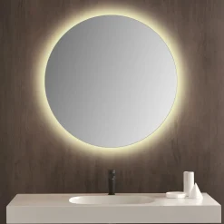 Milobad CL065-1 spejl m/LED frosted Ø90 cm