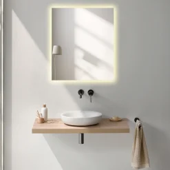 Milobad CL34 spejl m/LED 70x60 cm