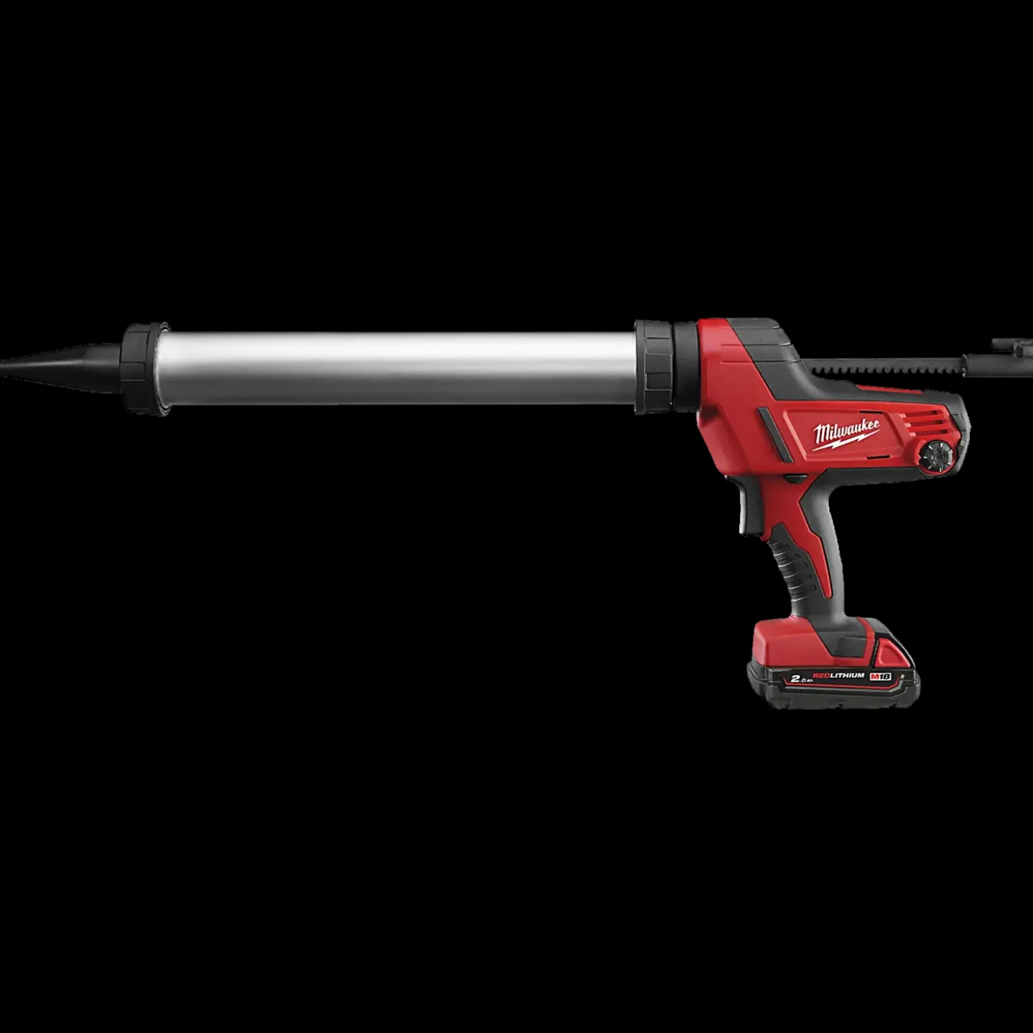 Milwaukee C18 PCG/600 18V fugepistol m/600 ml rør 1 x 2.0 Ah batteri og lader