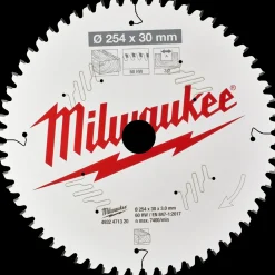 Milwaukee CSB MS W rundsavsklinge Ø254x30x3,0 mm 60 tænder til træ