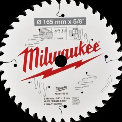 Milwaukee CSB P W rundsavklinge Ø165 mm 40 tænder