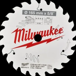 Milwaukee CSB P W rundsavklinge Ø165 mm 24 tænder