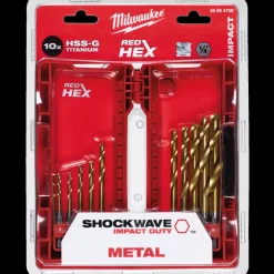 Milwaukee HSS-G Tin metalbor 10 dele
