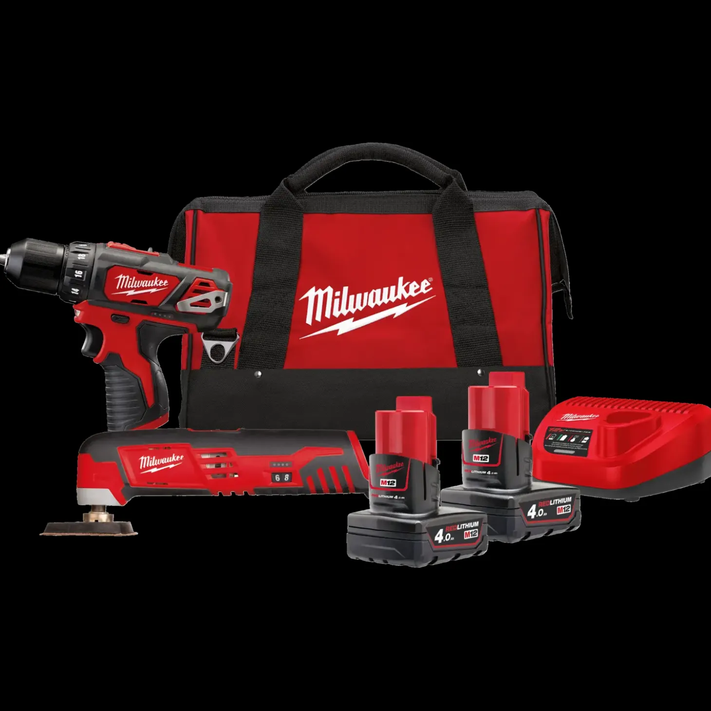 Milwaukee M12 BPP2D-402B bore/skruemaskine og multicutter