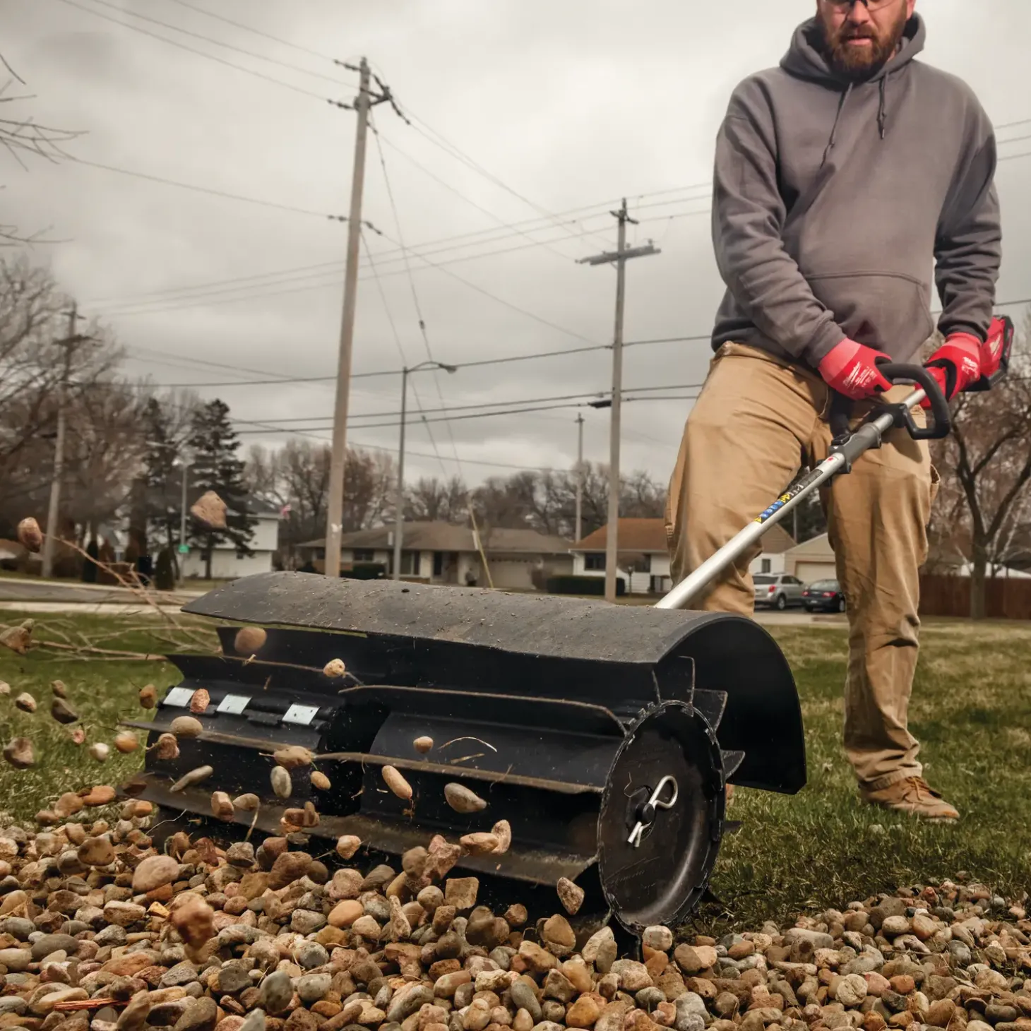 Milwaukee M18 FOPH-RBA gummibørste-forsats