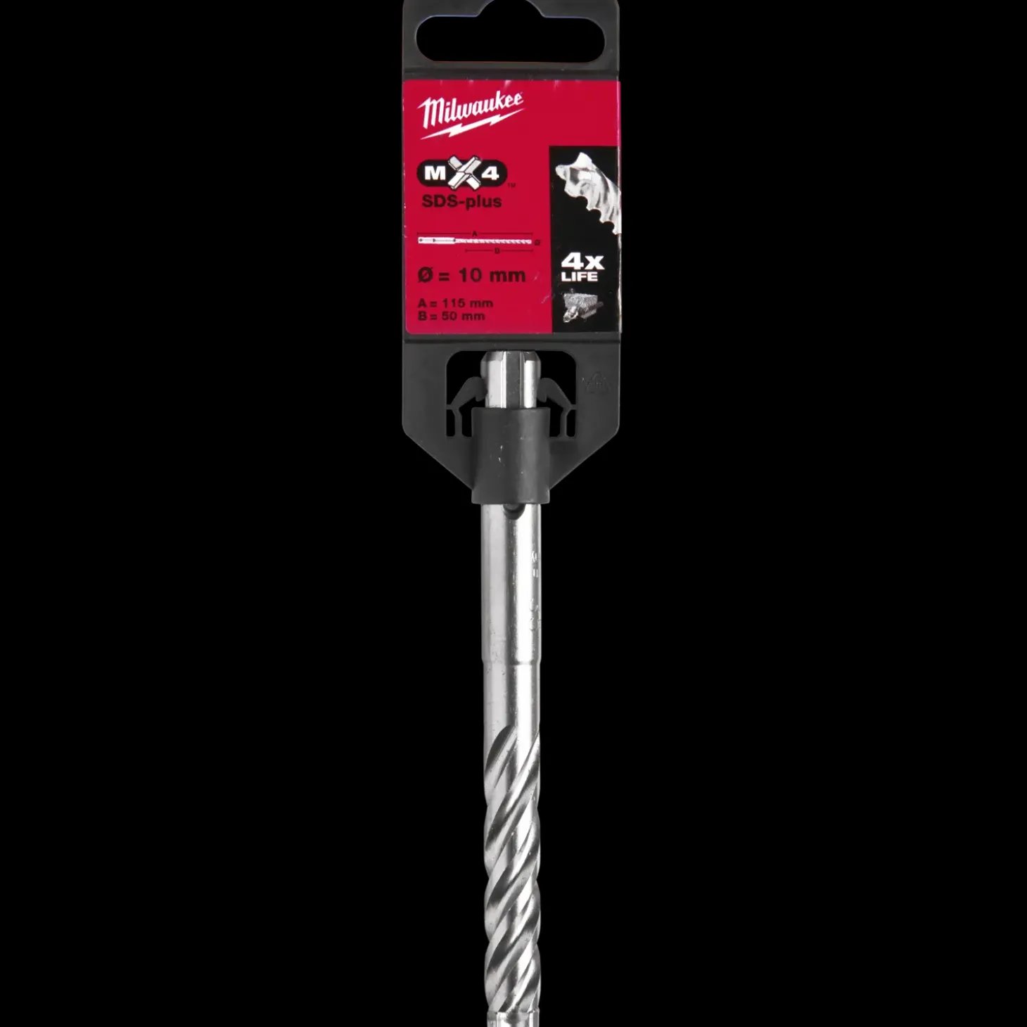 Milwaukee MX4 - 4 skærs SDS+ hammerbor 10x110 mm