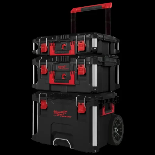 Milwaukee Packout™ 3-delt sæt med trolley og to modulsystem bokse